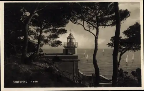 Ak Portofino Liguria, Il Faro, Leuchtturm