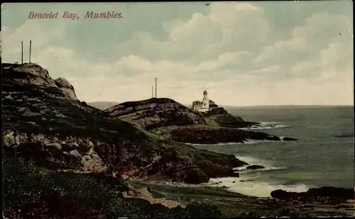 Ak Mumbles Wales, Bracelet Bay, Lighthouse