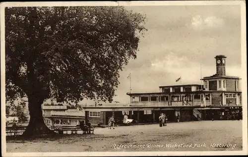 Ak Kettering Northamptonshire England, Refreshment Rooms, Wicksteed Park