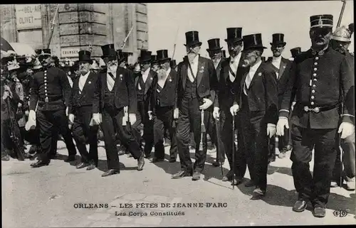 Ak Orléans Loiret, Les Fetes de Jeanne d'Arc, les Corps Constitues