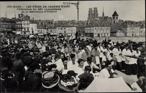 Ak Orléans Loiret, Les Fetes de Jeanne d'Arc, Celebration du 480e anniversaire de la delivrance