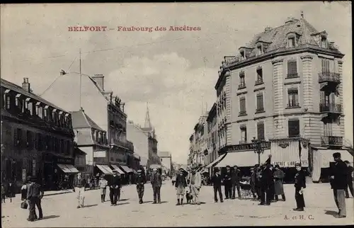Ak Belfort Beffert Beffort Territoire de Belfort, Faubourg des Ancetres