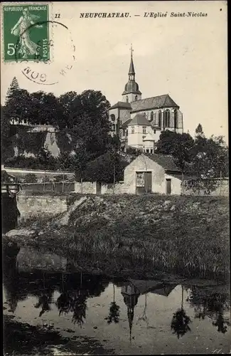 Ak Neufchâteau Lothringen Vosges, L'Eglise Saint Nicolas