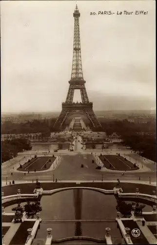 Ak Paris VII, La Tour Eiffel, Eiffelturm