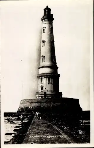 Ak Le Verdon sur Mer Gironde, Phare de Cordouan, Leuchtturm