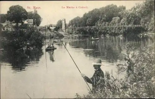 Ak Créteil Val de Marne, La Marne, St. Maur