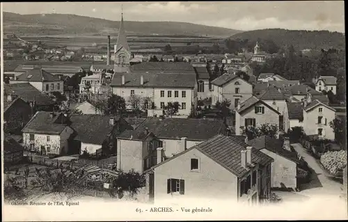 Ak Arches Vosges, Vue generale