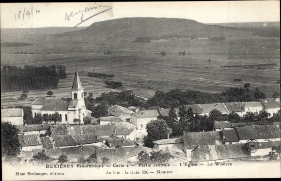 Ak Buxières sous les Côtes Meuse, Vue Panoramique Nr. 3123805