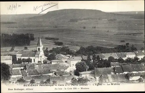 Ak Buxières sous les Côtes Meuse, Vue Panoramique