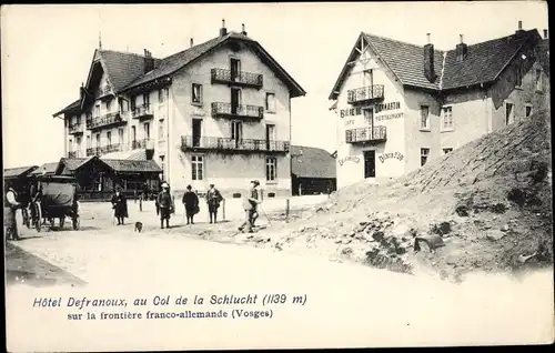 Ak Col de la Schlucht Vosges, Hotel Defranoux