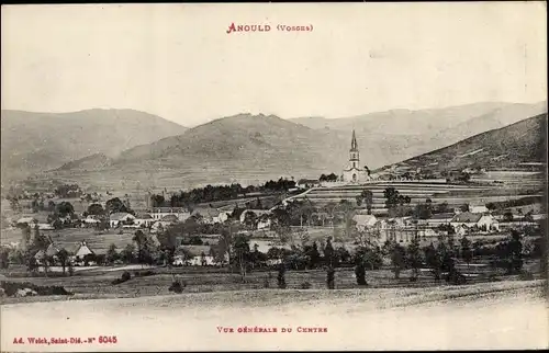 Ak Anould Vosges, Vue generale du Centre