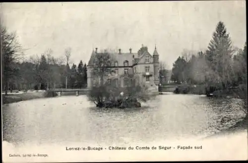 Ak Lorrez le Bocage Seine et Marne, Chateau du Comte de Segur