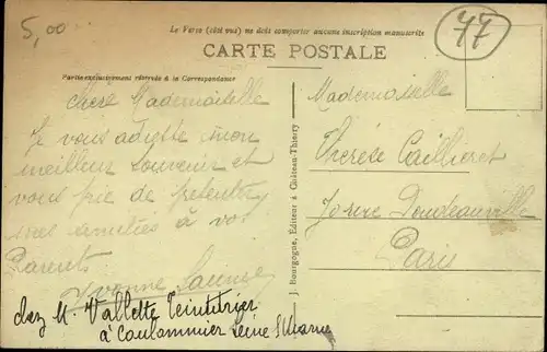 Ak Coulommiers Seine et Marne, Chateau de Lagrange Lafayette