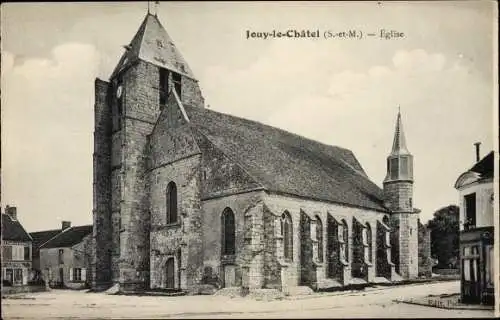 Ak Jouy le Châtel Seine et Marne, Eglise