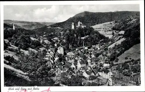 Ak Altena im Märkischen Kreis, Panorama mit Burg und Nette