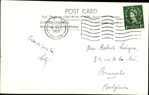 Ak Dawlish Devon England, St. Agatha's Church, interior