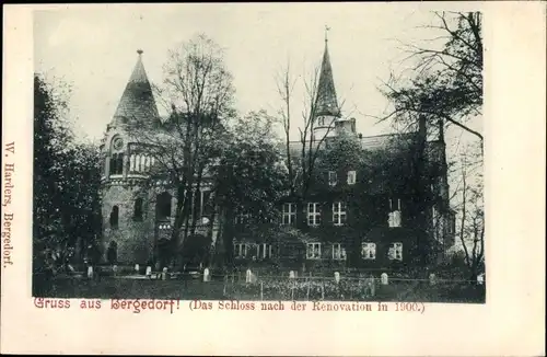 Ak Hamburg Bergedorf, Schloss nach der Renovation 1900