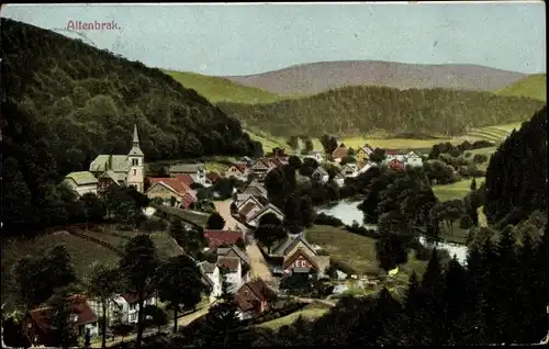 Ak Altenbrak Thale im Harz, Ort mit Umgebung