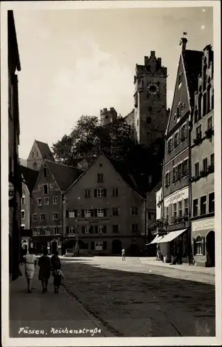 Foto Ak Füssen im Ostallgäu, Reichenstraße