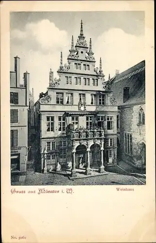 Ak Münster in Westfalen, Weinhaus