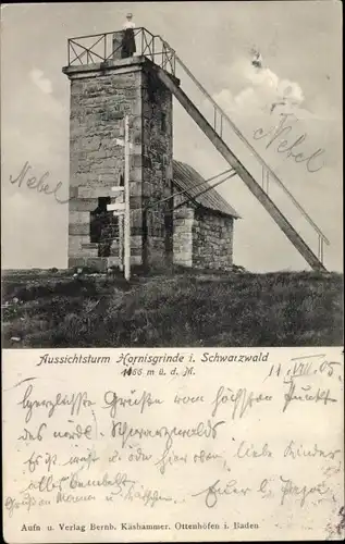 Ak Seebach in Baden Schwarzwald, Hornisgrinde, Aussichtsturm