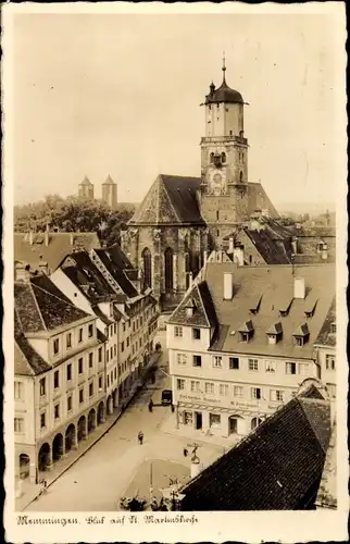 Ak Memmingen in Schwaben, Blick auf St. Martinskirche