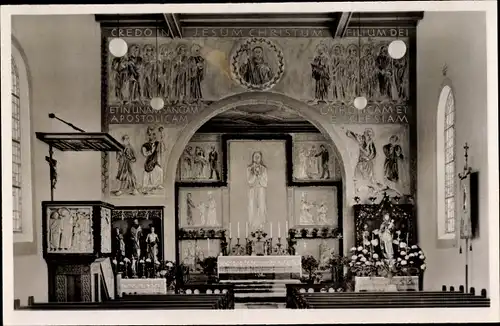 Ak Schönebürg Schwendi in Oberschwaben, Pfarrkirche,  Altar