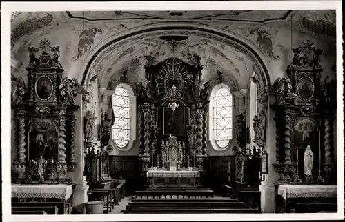 Ak Vilgertshofen in Oberbayern, Pfarrkirche Stoffen, Altar
