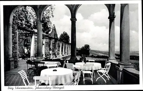 Ak Johannisberg Geisenheim am Rhein Hessen, Burg Schwarzenstein