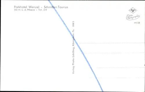 Ak Schmitten im Taunus Hessen, Parkhotel Wenzel