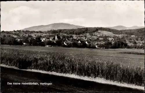 Ak Hertingen Bad Bellingen in Baden Württemberg, Das kleine Hebeldörflein