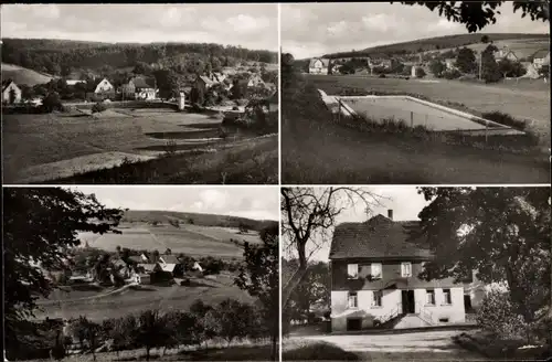 Ak Haingrund Lützelbach im Odenwald Hessen, Teilansichten, Gasthof zum Odenwald