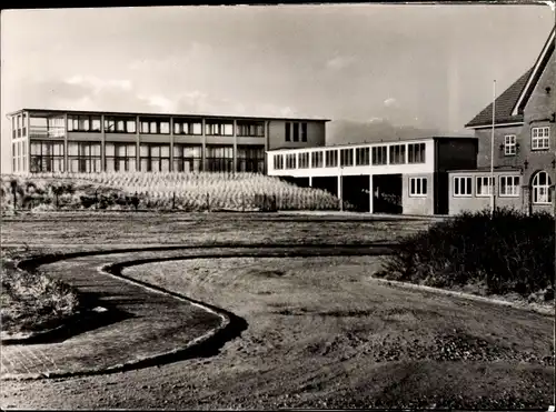 Ak Westerland auf Sylt, Neue Liegehalle, Warmbadehaus