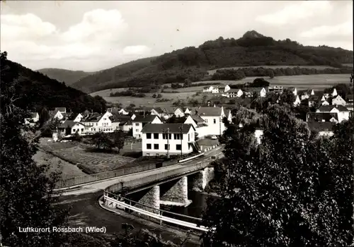 Ak Roßbach Rossbach an der Wied, Ort mit Brücke