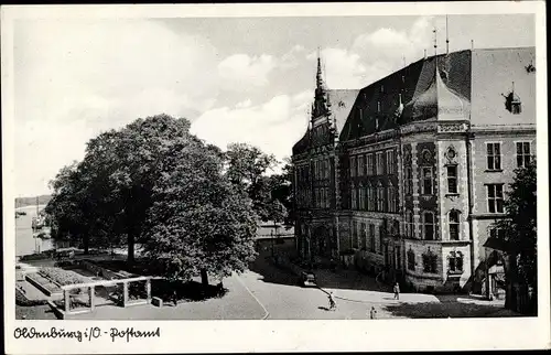 Ak Oldenburg im Großherzogtum Oldenburg, Postamt