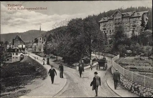 Ak Triberg im Schwarzwald, Partie beim Schwarzwald Hotel