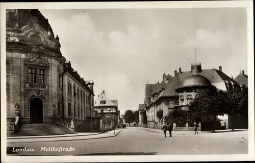 Ak Landau in der Pfalz, Moltkestraße