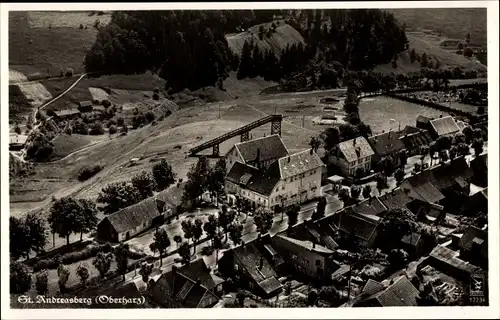 Ak Sankt Andreasberg Braunlage im Oberharz, Fliegeraufnahme