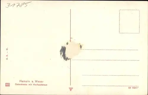 Ak Hameln in Niedersachsen, Oster Straße mit Hochzeitshaus, Weinhandlung Lieckerl