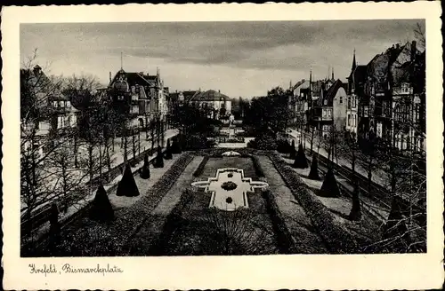 Ak Krefeld am Niederrhein, Bismarckplatz