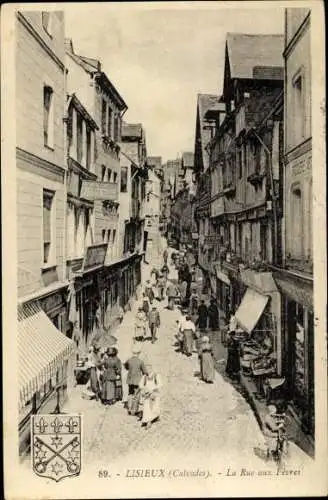 Ak Lisieux Calvados, La Rue aux Fevres