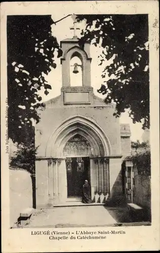 Ak Ligugé Vienne, L'Abbaye Saint Martin, Chapelle du Catechumene