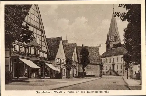 Ak Steinheim in Westfalen, Detmolderstraße