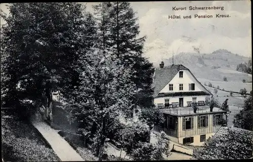 Ak Schwarzenberg Kanton Luzern, Hotel und Pension Kreuz