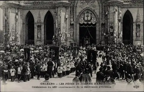 Ak Orléans Loiret, Les Fetes de Jeanne d'Arc, Celebration du 480e anniversaire de la delivrance