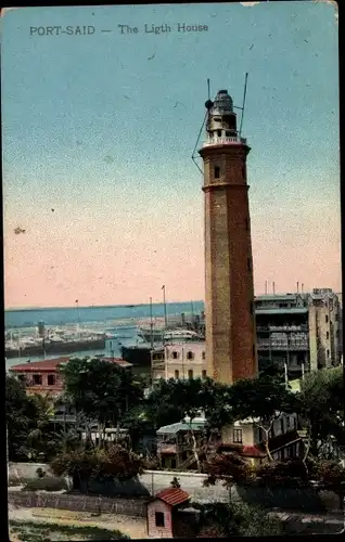 Ak Port Said Ägypten, The Lighthouse