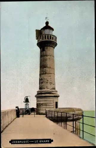 Ak Zeebrugge Westflandern, Le Phare