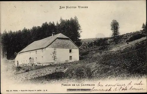 Ak Vosges Frankreich, Les Hautes Vosges, Ferme de la Capitaine