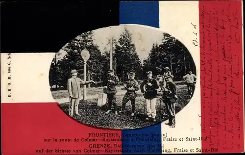 Ak Bonhomme Didolshausen Vosges, Frontiere franco-allemande