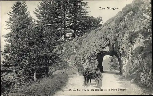 Ak Vosges Frankreich, La Roche du Diable, Le Pere Joseph